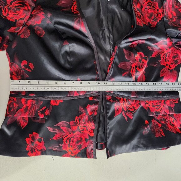 Alex Evenings Womens Black & Red Floral Jacket & Camisole 2-Piece Set Size 1X - Picture 15 of 16